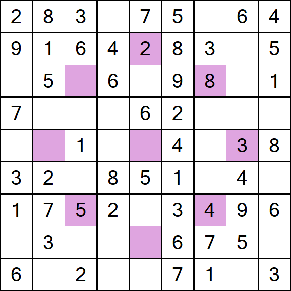 Asterisk Sudoku - Easy