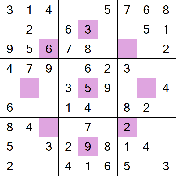 Asterisk Sudoku - Simple