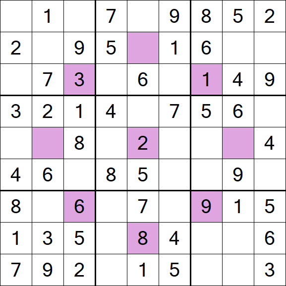 Asterisk Sudoku - Simple
