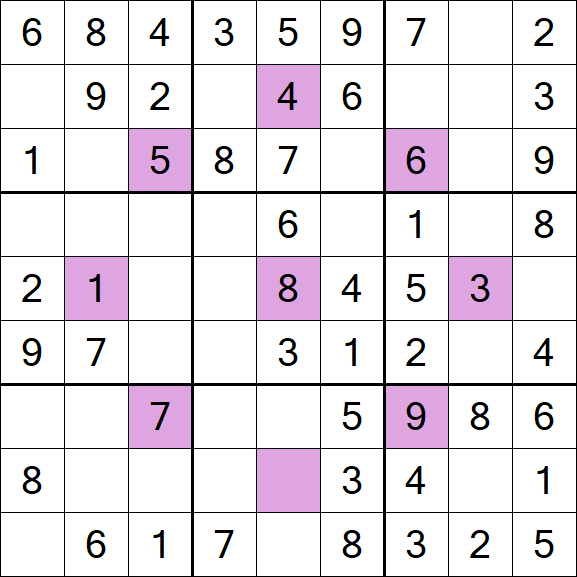 Asterisk Sudoku - Simple