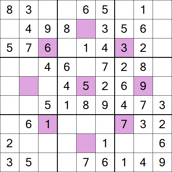 Asterisk Sudoku - Simple