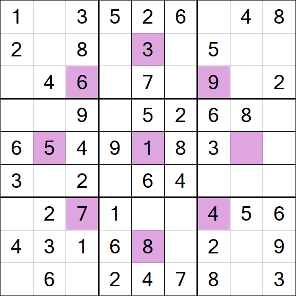 Asterisk Sudoku - Easy