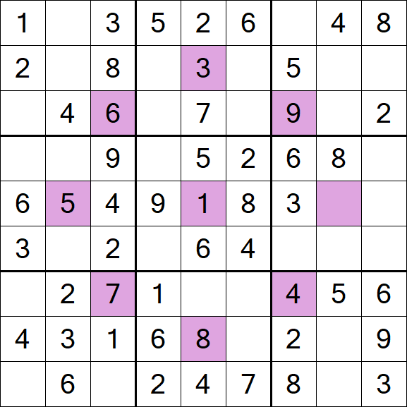 Asterisk Sudoku - Einfach