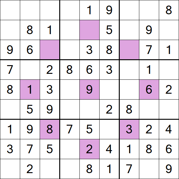 Asterisk Sudoku - Easy