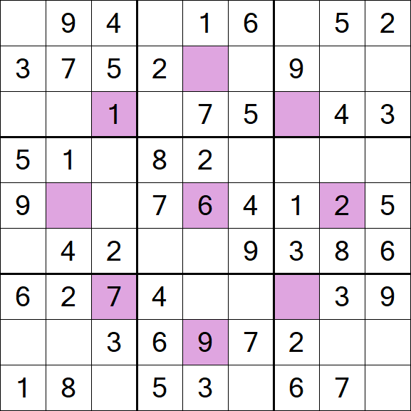 Asterisk Sudoku - Simple