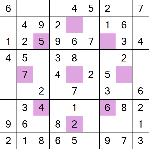 Asterisk Sudoku - Simple