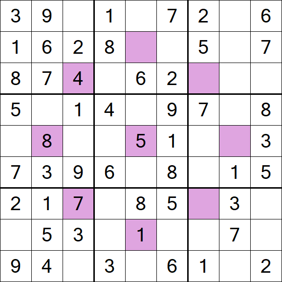 Asterisk Sudoku - Simple