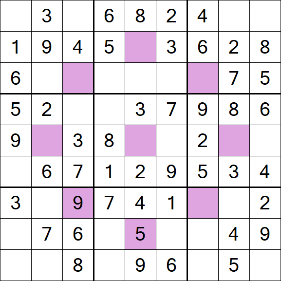 Asterisk Sudoku - Simple