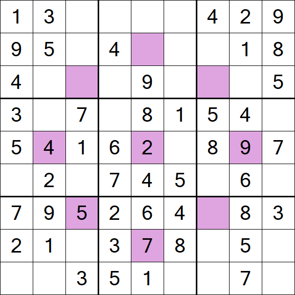 Asterisk Sudoku - Simple