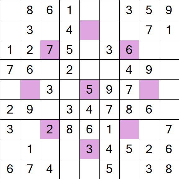 Asterisk Sudoku - Simple