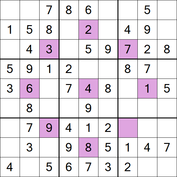 Asterisk Sudoku - Einfach