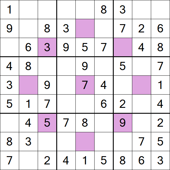 Asterisk Sudoku - Simple