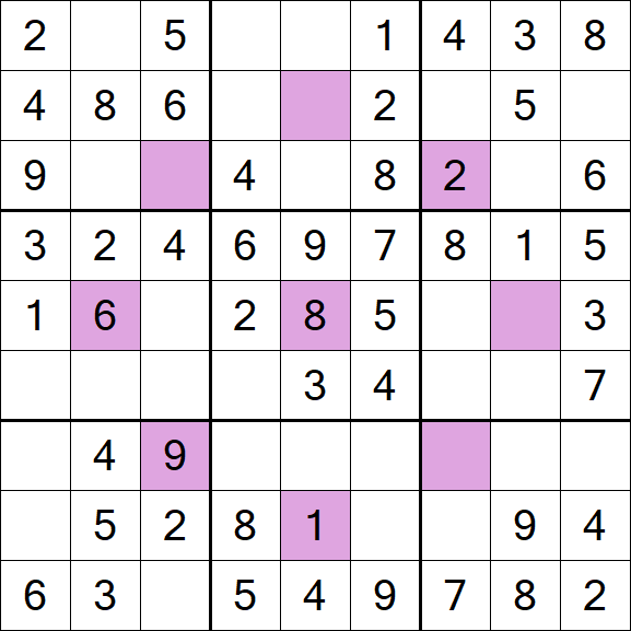 Asterisk Sudoku - Simple