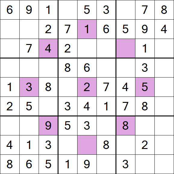 Asterisk Sudoku - Simple