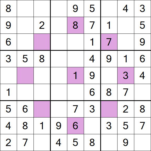Asterisk Sudoku - Simple