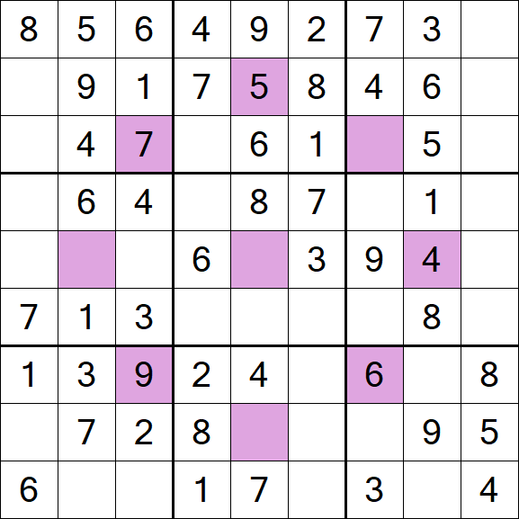 Asterisk Sudoku - Simple