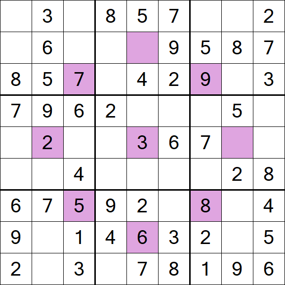 Asterisk Sudoku - Simple