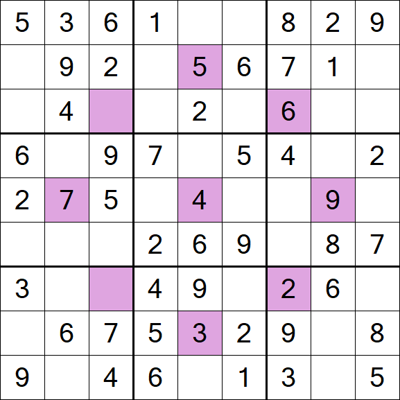 Asterisk Sudoku - Easy