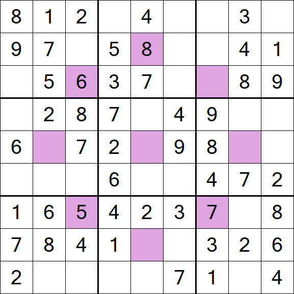 Asterisk Sudoku - Simple