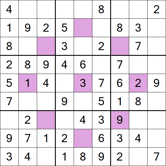Asterisk Sudoku - Easy