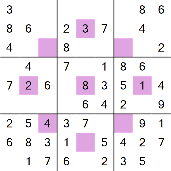 Asterisk Sudoku - Simple