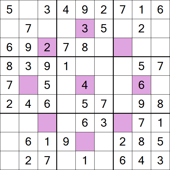Asterisk Sudoku - Simple
