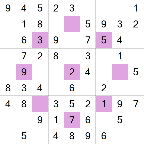 Asterisk Sudoku - Simple