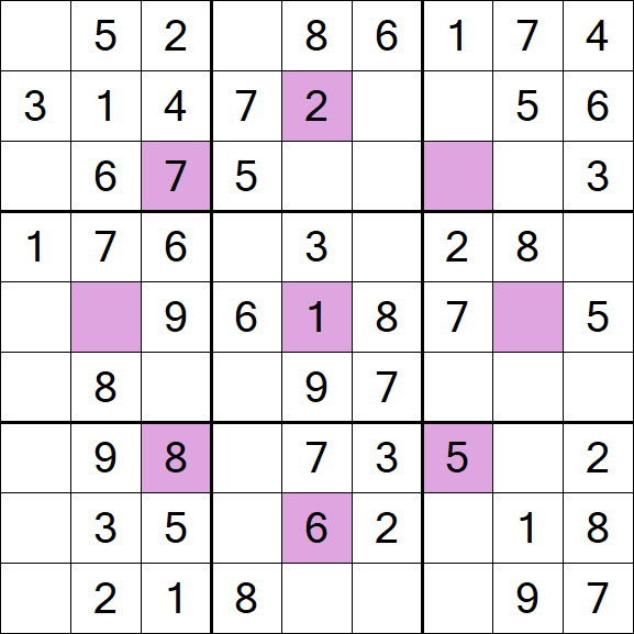 Asterisk Sudoku - Easy