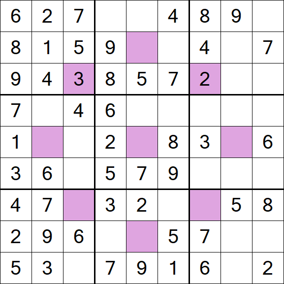 Asterisk Sudoku - Easy