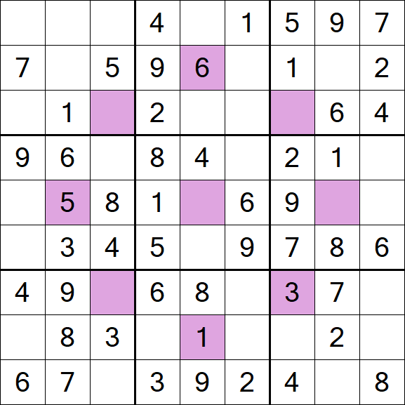 Asterisk Sudoku - Simple