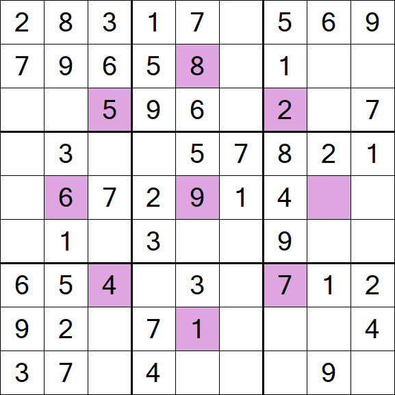 Asterisk Sudoku - Simple