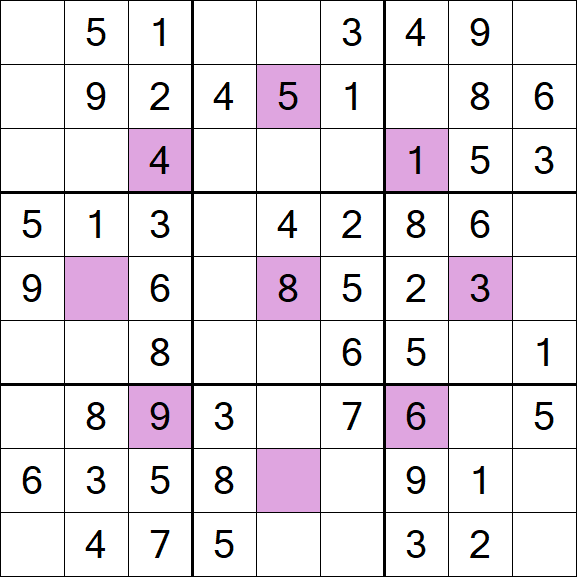 Asterisk Sudoku - Fácil
