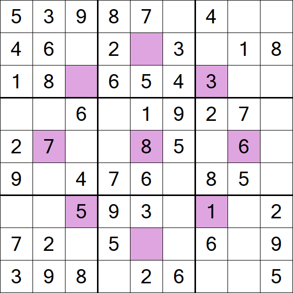 Asterisk Sudoku - Easy