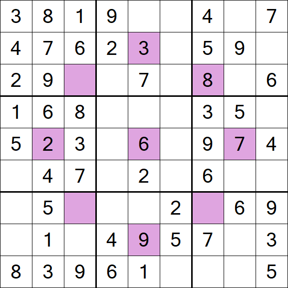 Asterisk Sudoku - Fácil