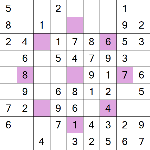 Asterisk Sudoku - Fácil