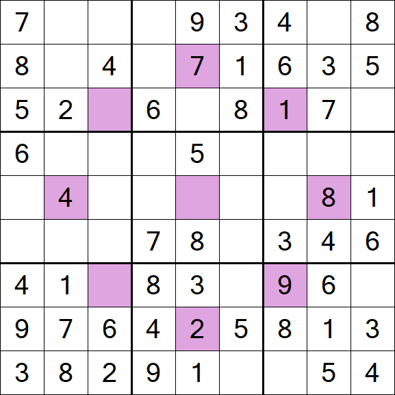 Asterisk Sudoku - Fácil