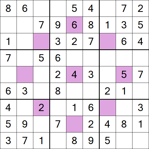 Asterisk Sudoku - Fácil