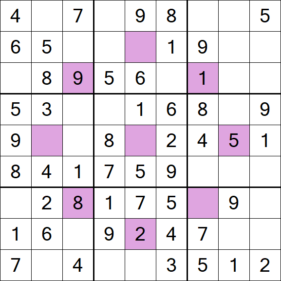 Asterisk Sudoku - Fácil