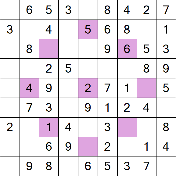 Asterisk Sudoku - Easy