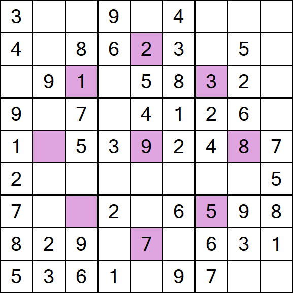 Asterisk Sudoku - Fácil
