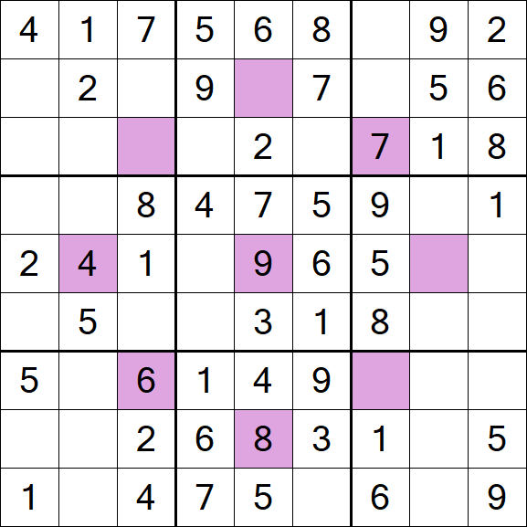 Asterisk Sudoku - Fácil