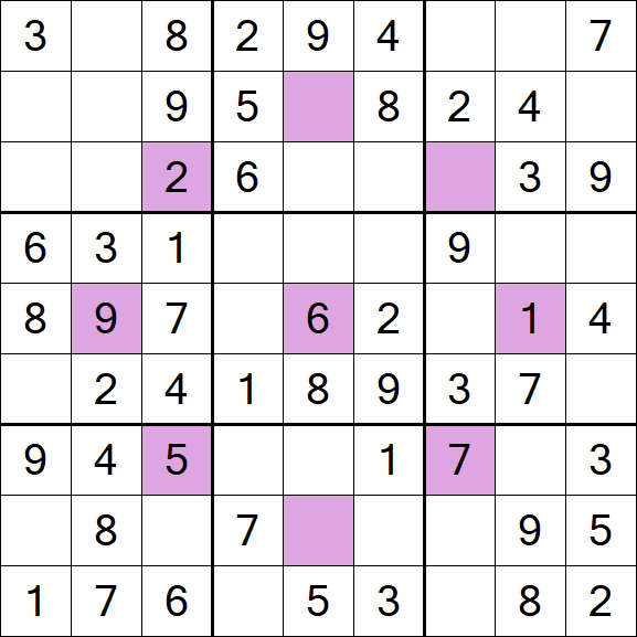 Asterisk Sudoku - Fácil