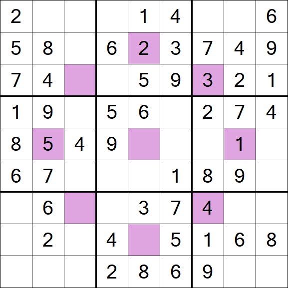 Asterisk Sudoku - Fácil