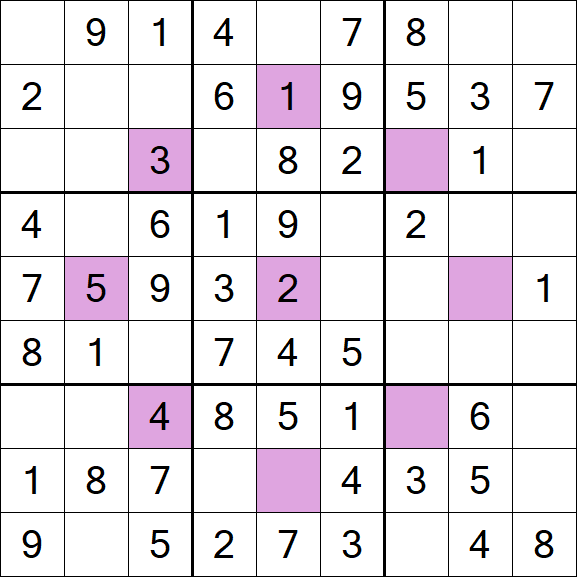 Asterisk Sudoku - Fácil