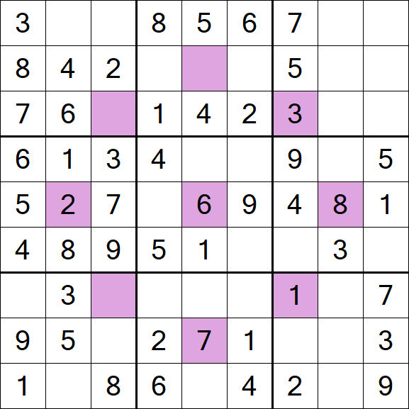Asterisk Sudoku - Fácil