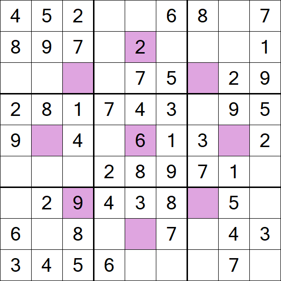 Asterisk Sudoku - Fácil
