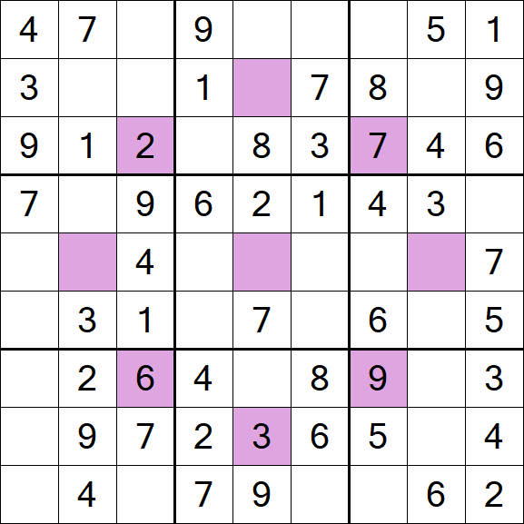 Asterisk Sudoku - Fácil