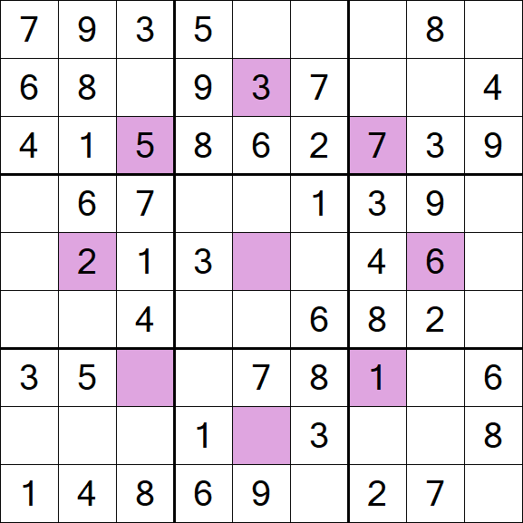Asterisk Sudoku - Fácil