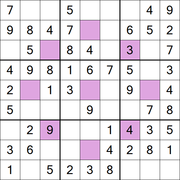 Asterisk Sudoku - Fácil