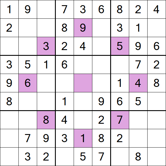 Asterisk Sudoku - Fácil